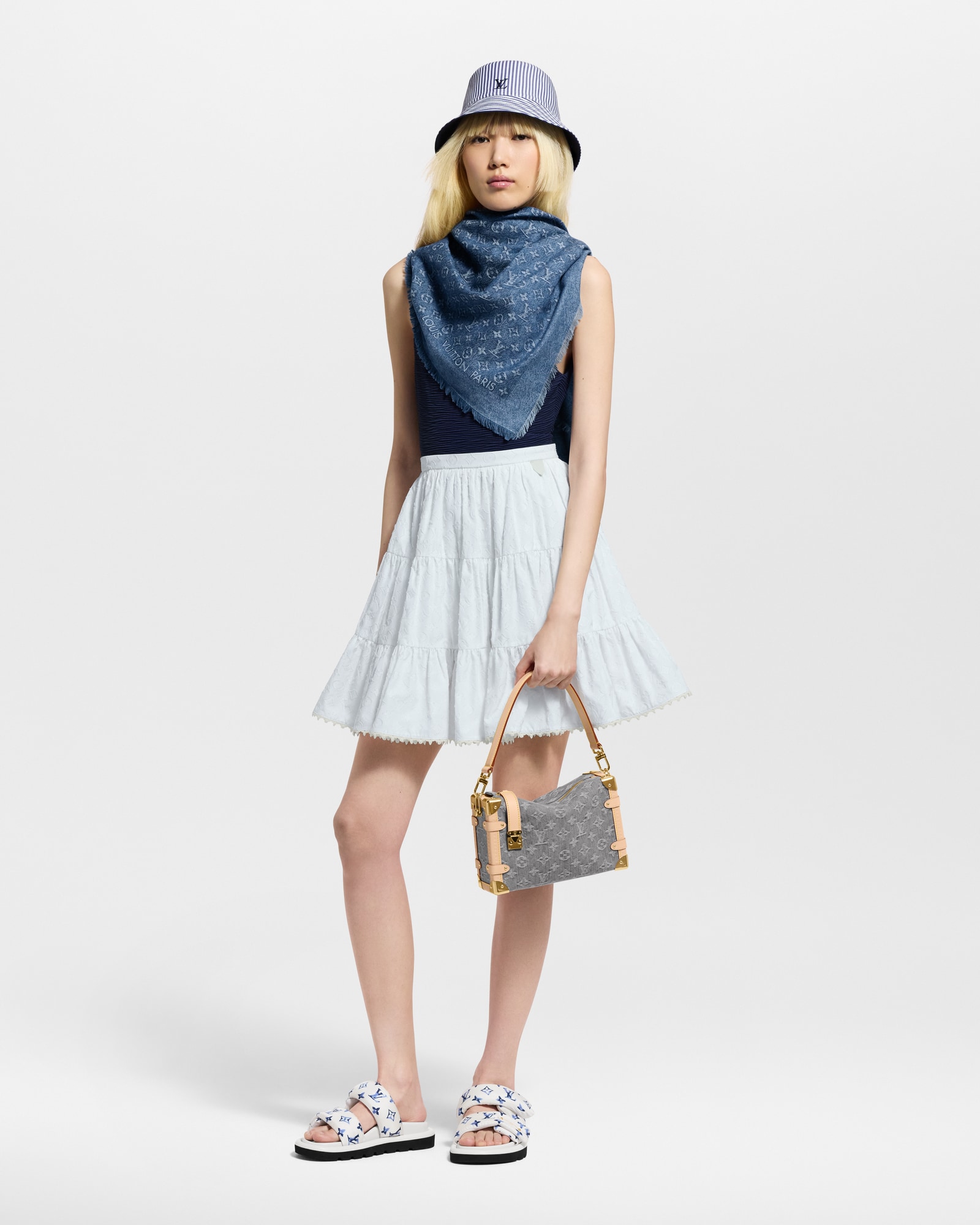 Side Trunk MM Monogram Denim - Luxury Women Bags - M13285 Side Trunk MM Monogram Denim - Luxury Women Bags - M13285